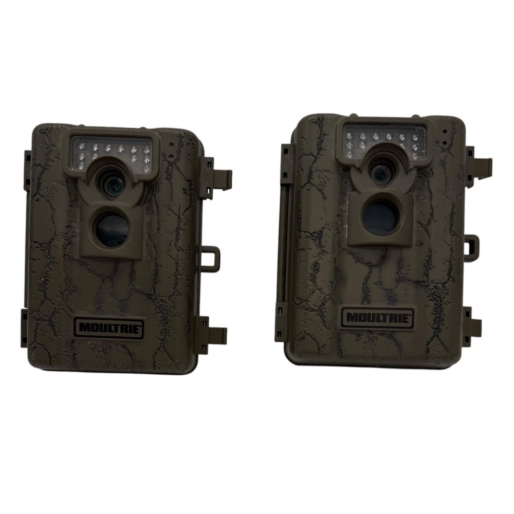 Set of 2 Moultrie A-5 Trail Game Cameras MCG-12589 Brown Camo Infrared Flash